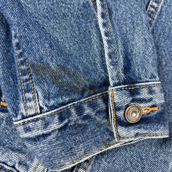 VTG Levi's Denim Jacket Extra Large Blue Trucker Type 3 Button Up 70507-0389 - Picture 3 of 14